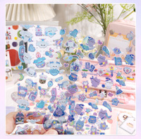 Autocollants Shanle mignons en forme de bonbons, adorables autocollants 3D gonflés de lapins de dessin animé et arc-en-ciel pour les carnets et les décorations de scrapbooking des filles