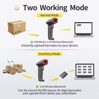 Lecteur de codes-barres filaire haute vitesse personnalisable USB Lecteur de codes-barres 2D portable pour la vente au détail et l'entrepôt