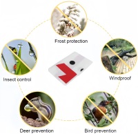 Kantong Pelindung Tanaman Anti Air, Dapat Digunakan Kembali, Bahan Non Woven, Warna Sesuai Pesanan, Dengan Tali Serut, Pelindung Embun Beku, Penutup Tanaman Musim Dingin