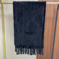 Mode Warm Großhandel Big Size Winter Frauen Gestrickt Nerz Pelz Schal
