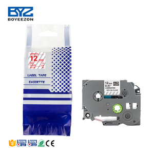 Tze132 Tze-132 Compatible <span class=keywords><strong>Brother</strong></span> Tze ruban d'étiquettes laminées 12mm rouge sur clair Tze 132 pour l'étiqueteuse <span class=keywords><strong>Brother</strong></span> <span class=keywords><strong>PT</strong></span> 900 - Product Image 2