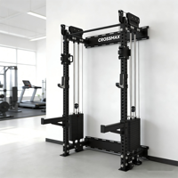 Máquina de Poleas Crossmax para Montaje en Pared, Rack de Gimnasio en Casa, Máquina Power Rack
