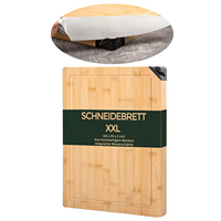 Bamboe snijplank met scherper, duurzaam, extra groot, dik, houten keuken snijplank