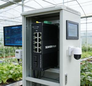 SEAVIEW IP41 Staubgeschützter Industrieller PoE-Switch 8 Gigabit PoE 2 SFP Aluminiumlegierung 20Gbps für Metallurgie & Stromverteilung - Product Image 2