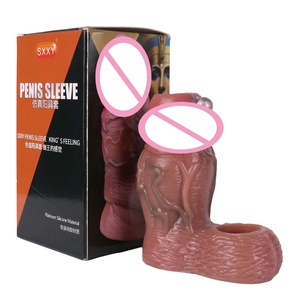 Funda realista para pene SXXY, dildo hueco, condón reutilizable, funda para pene, extensor de pene, funda para agrandar el pene, juguetes sexuales para hombres - Product Image 6