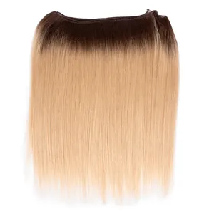 Hair Bundles With Closure Rebecca 12 ~ 36 Inches Natural Black Blonde Color High Resistant Fiber Bone Straight Synthetic Hair Bundles With Closure