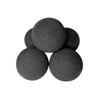 ColingLiving – Boules de feu d'extérieur au gaz GRC/CFRC, sphères de 3 à 5 pouces, noires, pour foyer extérieur au propane/gaz naturel, accessoires décoratifs