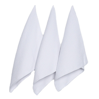 Serviette de cuisine gaufrée 400 GSM 16*24 en polyester blanc 100% pour sublimation, impression personnalisée, serviettes de cuisine vierges pour adultes