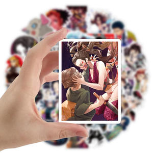 ZY1347C 100 Uds. Pegatinas de Anime <span class=keywords><strong>Kimetsu</strong></span> <span class=keywords><strong>No</strong></span> <span class=keywords><strong>Yaiba</strong></span>, Impermeables, para Decorar Cuadernos, Patinetas, Bicicletas, Maletas, para Adolescentes y Niños - Product Image 4