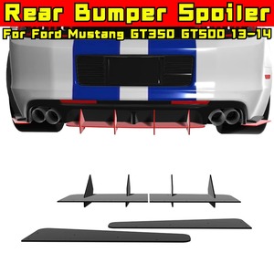 For Ford Mustang GT350 GT500 2013-2014 <strong>Car</strong> Rear Bumper Lip Splitter <strong>Diffuser</strong> Body Kit Bumper Guard <strong>Protector</strong> <strong>Car</strong> Accessories - Product Image 1