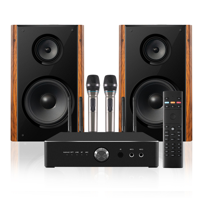 Ihomelife WiFi BT 5.0 Amlogic S905X3A 2GB DDR4 RAM 4-Channel 600W Hi-Fi Airplay Multiroom Home Stereo Audio Amplifier HD LAN