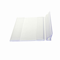 Haute qualité souple rigide Coextrusion gondole rayonnage porte-étiquette PVC porte-étiquette en plastique bande de données transparente pour étagères