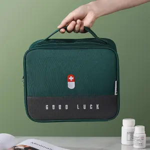 Pilulier de voyage sac de voyage, étui vide pour la médecine méditation tablette Prescription vitamines hebdomadaire bouteille organisateur de stockage Portable