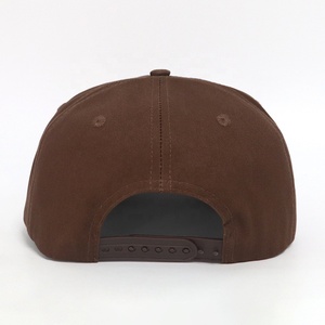 Gorras de Béisbol Personalizadas con Logotipo Bordado, de Algodón Marrón Transpirable, Ajustables, Casuales de Playa, de 5 Paneles con Cierre a Presión para Hombre, Buena Venta - Product Image 4