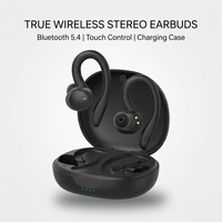 Écouteurs stéréo sans fil True Wireless Bluetooth 5.4 avec étui de charge