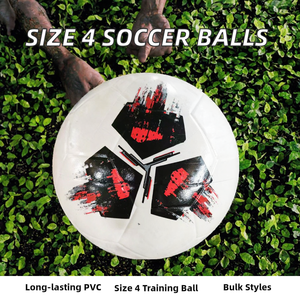 Ballon de football gonflable haute performance pour l'extérieur, taille 4, en PVC, pour l'entraînement, prix de gros, différents styles - Product Image 2