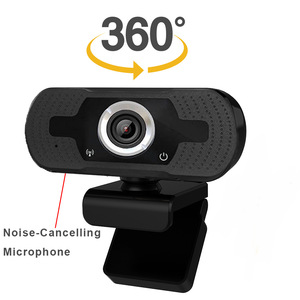 H8-cámara web 1080p HD para ordenador portátil, webcam de 360 grados con micrófono y trípode - Product Image 1