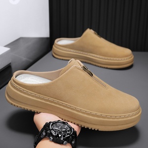 <span class=keywords><strong>Ciabatte</strong></span> da <span class=keywords><strong>uomo</strong></span> <span class=keywords><strong>con</strong></span> plateau e punta tonda, suola spessa, rialzate, casual, alla moda, a punta chiusa - Product Image 1