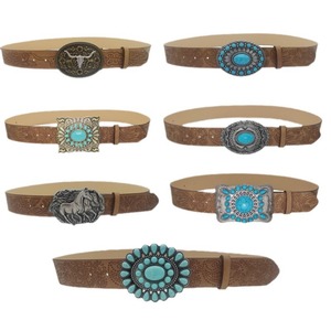 Ceinture de cowboy occidentale JULUN, rétro, gravée, avec rivets, accessoire de taille pour <span class=keywords><strong>homme</strong></span>, ceintures occidentales élégantes pour <span class=keywords><strong>homme</strong></span>, ceintures en cuir PU pour <span class=keywords><strong>homme</strong></span> - Product Image 1