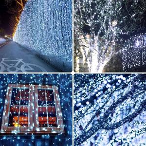 Guirlandes lumineuses solaires de Noël avec 8 modes et fonction mémoire pour décorations extérieures, guirlandes LED - Product Image 6