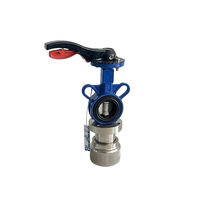 Vanne papillon à commande manuelle avec sortie sanitaire Tri-Clamp, fonte ductile, EPDM