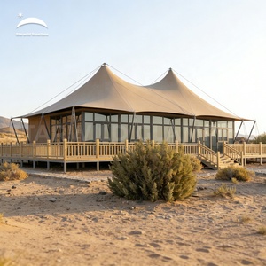 Tente de glamping de luxe extensible pour l'extérieur, type lodge safari, avec salle de bain, à vendre - Product Image 1