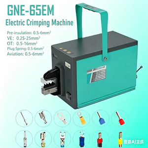 Máquina Engarzadora de Cables Eléctricos Gne-65em de Grado Industrial con Entrada Frontal y Cuchilla de Acero de Alto Carbono - Product Image 3