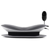 Masseur de nuque filaire à télécommande, à usage domestique, breveté, certifié ISO9001, avec contrôle de la minuterie, rechargeable par USB, traction d'air et chauffage -REATEN MED