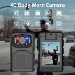 Cámara Corporal 4G OEM/ODM de Fábrica, Video HD 2K, Foto de 48MP, Resistente al Agua IP68, Pantalla LCD de 2.4, Visión Nocturna IR, Cámara de Seguridad Corporal - Product Image 2