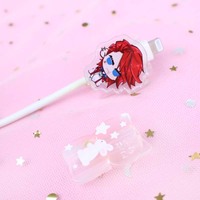 Funda protectora para cable de acrílico transparente personalizada para Apple iPhone 14/13/12 Pro Max para teléfono móvil con cable cargador Xiaomi