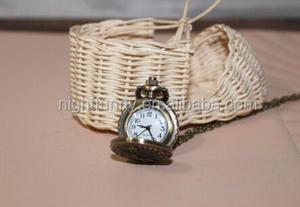 <span class=keywords><strong>Collana</strong></span> con <span class=keywords><strong>orologio</strong></span> di cervo vecchia <span class=keywords><strong>collana</strong></span> con ciondolo in bronzo antico rotondo semplice con ciondolo per <span class=keywords><strong>orologio</strong></span> da tasca - Product Image 5