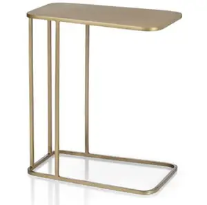 SWT מודרני פשוט קטן מתכת ספה צד שולחן ברזל כיכר C שולחן