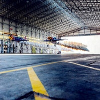 Toit en treillis d'acier léger, structure en acier léger, bâtiments d'hangar pour avions