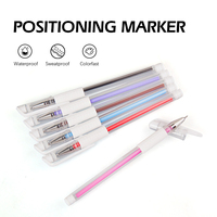 0.5mm 1mm stérilisé Microblading tatouage sourcil peau marqueur stylo avec règle de mesure positionnement outils de beauté