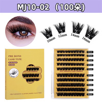 Faux cils Triple pré collé Cluster cils maquillage individuel auto-greffage Extension de cils pas de colle cils