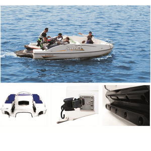 Moto Acuática Sanj de 1800 cc, Crucero de Gasolina con Casco de Fibra de Vidrio, Bote de Entretenimiento - Product Image 4