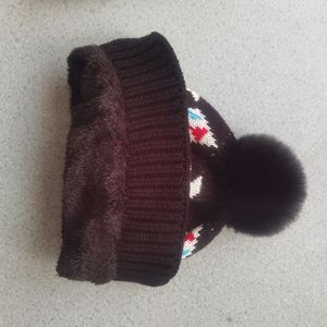 Gorro de Punto Elástico para <span class=keywords><strong>Mujer</strong></span>, Modelo WXL493, Diseño a Cuadros, Estampado de Leopardo, con Pompón, para Invierno y Otoño - Product Image 2