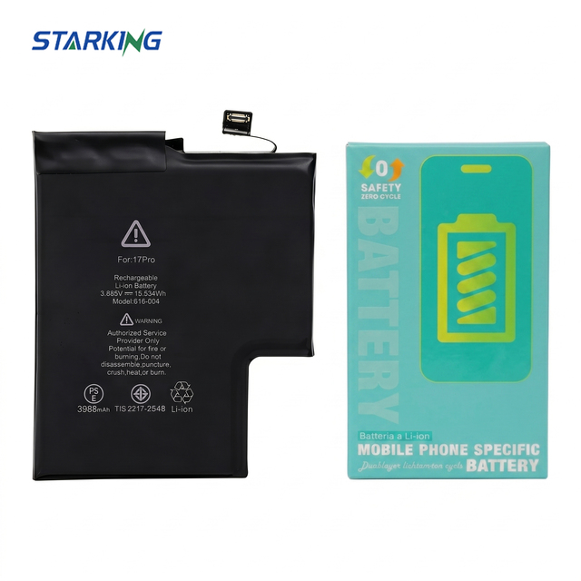 New OEM Direct Factory Wholesale Replacement Li-ion Polymer Battery for iPhone 17 Pro Battery
