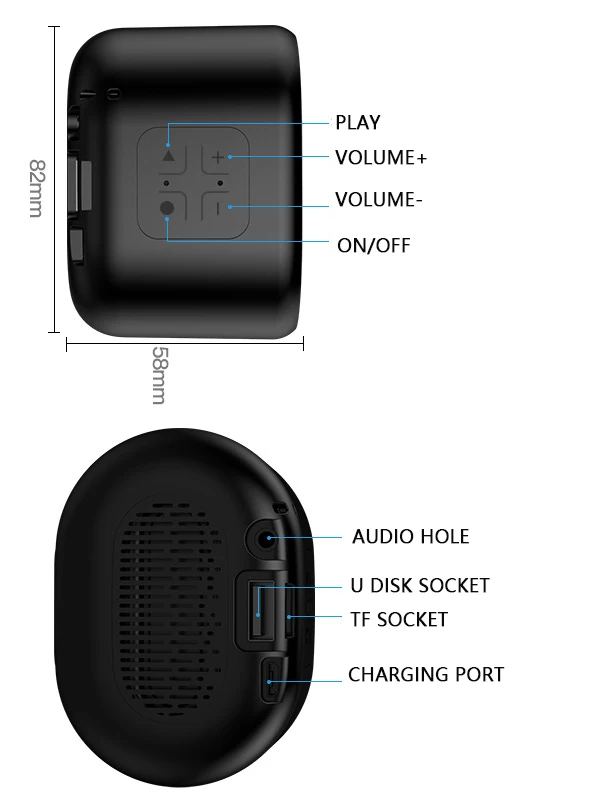 B62 portable mini bluetooth speaker