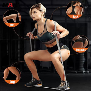 Bandes d'assistance pour tractions, 5 niveaux de résistance en TPE, équipement d'entraînement pour exercices de tractions, bandes de résistance pour hommes et femmes avec poignée - Product Image 3