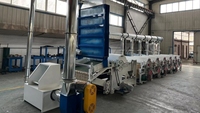 Ligne de production de recyclage de tissus textiles-Machine à carder pour le nettoyage des fibres de lin en laine de coton