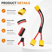 Câble adaptateur en Y série AMASS XT60 XT60H XT30, faisceau de câbles connecteur de batterie haute intensité pour drone RC LiPo