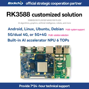 Rockchip papan RK3588, modul bluetooth papan pengembangan ai Octa Core 5.0 Motherboard terintegrasi DDR