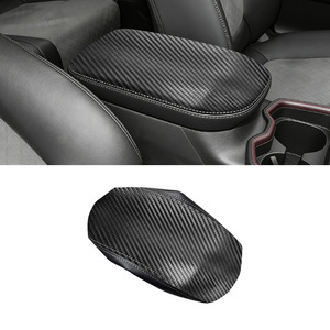 ฝาครอบกล่องที่วางแขนคอนโซลกลางโตโยต้า Rav4 Xa50 หนังไมโครไฟเบอร์สีดำ 19-25 การป้องกันที่ใช้งานได้จริง - Product Image 4