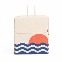 Boîte à gâteau personnalisée avec logo pour anniversaire, emballage en carton pour cupcakes, pâtisseries, boulangerie, boîte à gâteau en papier avec poignée et fenêtre