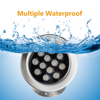 Lampes de fontaine DMX RGB basse tension 24W, éclairage de piscine sous-marin