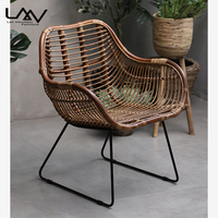 Fauteuil gonflable en rotin/osier, mobilier d'extérieur, Style asiatique du sud-est, pour jardin et patio