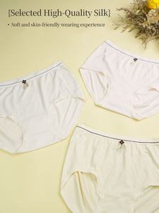 Culottes pour femmes, taille mi-haute, extensibles, grande taille, respirantes, en coton, avec culotte confortable, style uni pour tous les jours - Product Image 3