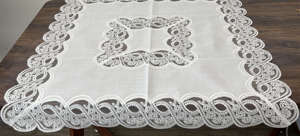 <span class=keywords><strong>Elegante</strong></span> <span class=keywords><strong>tovaglia</strong></span> da tavolo in pizzo pieno di pizzo per cena nuziale - Product Image 6