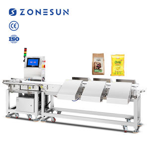 ZONESUN ZS-MD210-6 Máquina Clasificadora de Pesaje Automática de Alta Precisión con 6 Cabezales, Báscula de Banda Transportadora en Línea, Rechazadora y Verificadora de Peso - Product Image 1